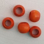 5 Treperler Rund 14/11 mm Oransje