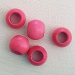 5 Treperler Rund 14/11 mm Lys rosa