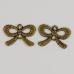 Sløyfe Charm N°23 Bronse Metallbånd Charm