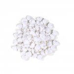 Elastisk slips med hvit gummi-hjertespenne N°04 x 10 stk.