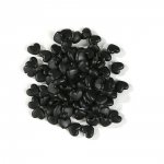Elastisk slips med svart gummi-hjertespenne N°04 x 10 stk.
