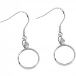 20 øredobbholdere 12 mm N°06 Sølv