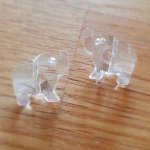 Anheng i fasettert glass elefant N°01-01