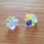 Blomsteranheng i fasettert glass N°03-01