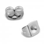 10 Ørepusher i rustfritt stål N°02 Aged Silver