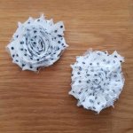 Flosset stoffblomst nr. 10