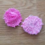Flosset stoffblomst nr. 25