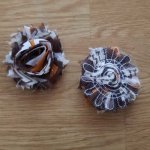 Flosset stoffblomst nr. 37
