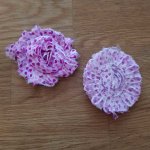 Flosset stoffblomst nr. 47