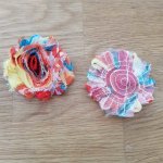 Flosset stoffblomst nr. 52