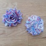 Flosset stoffblomst nr. 65