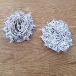 Flosset stoffblomst nr. 84