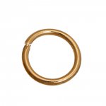 10 åpne koblingsringer 06 mm 01 14K gullbelagt