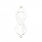 Kobling 'Infinity' symbol 18k platina kobber