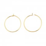 Creole øredobbholder 18K gullbelagt N°01-35 mm x 1 par