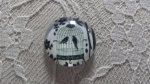 cabochon rundt glass 10mm fugler 006 