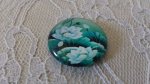 glass cabochon rund 25mm blomst 01-036 