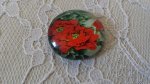 glass cabochon rund 25mm blomst 01-035 