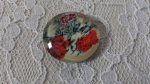glass cabochon rund 25mm blomst 01-026 