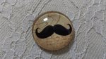glass cabochon rund 25mm bart 005 