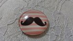 glass cabochon rund 25mm bart 002 
