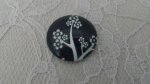 glass cabochon rund 25mm fugler 020 