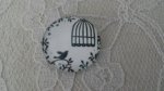 cabochon runde glass 25mm fugler 014 