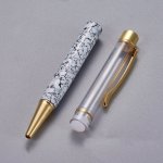 Gainsboro Gold Bead Dekorasjonspenn Tomt rør x 1