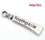 Tannkremtube Charm Sølv