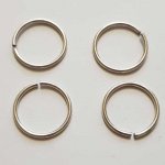 25 Åpen koblingsring 20 mm 01 metall sølv