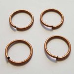 20 åpne skjøteringer 20 mm 02 forsølvet Kobber