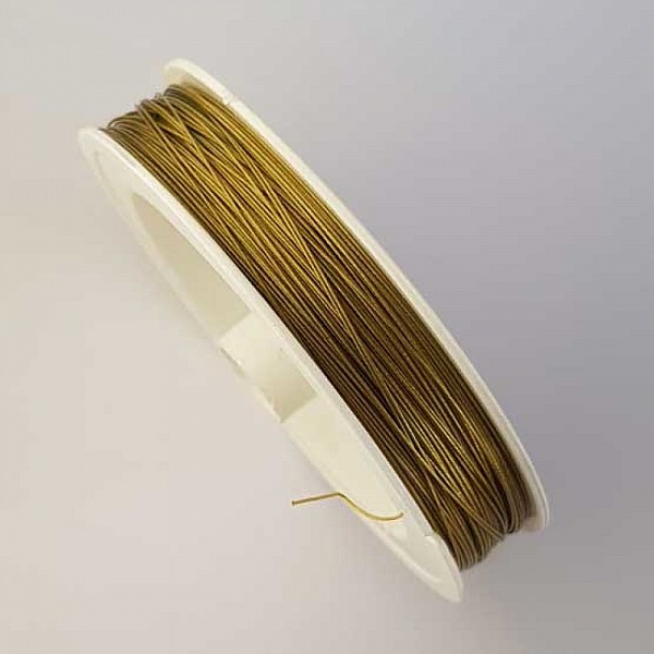 x 100 Fil C&acirc;bl&eacute; Kaki 02 Diam&egrave;tre 0.45 mm