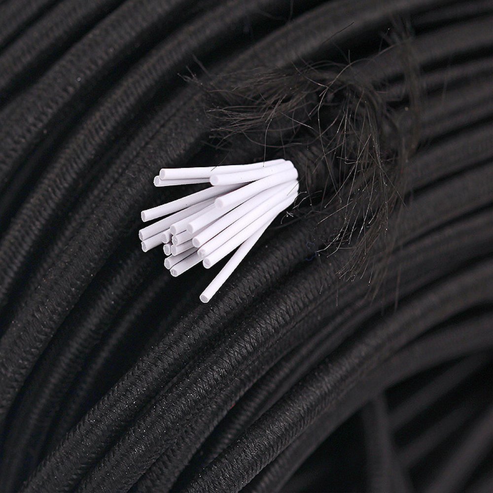 Rund elastisk 2,5 mm Svart