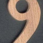 Nummer 9 ht 10 cm tremerking