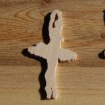 Danser figur 3 mm massivt tre håndlaget utsmykning scrapbooking dans