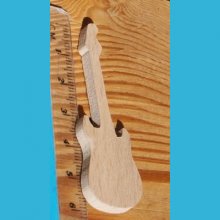 Figur elektrisk gitar lg 6cm ep 3mm bryllupsdekorasjon