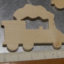 lokomotiv figur, markør, miniatyrer kreativ fritid utsmykning av tre scrapbooking håndlaget
