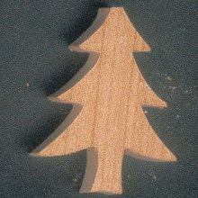 figur miniatyr gran 3 mm for å dekorere og stikke dekorasjon utklippsbok natur, skog, tre, fjell, jul