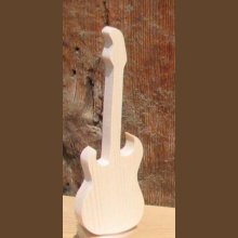 Tre elektrisk gitar 15cm, musikalsk dekorasjon