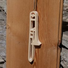 15 cm trombone håndlaget musikkdekorasjon