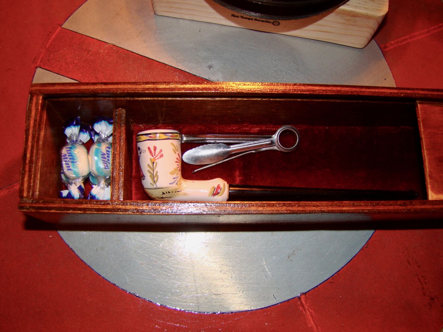 Vintage pipe boks med pipe