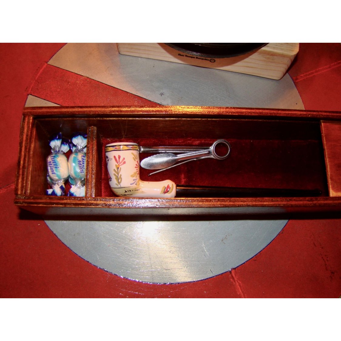 Vintage pipe boks med pipe
