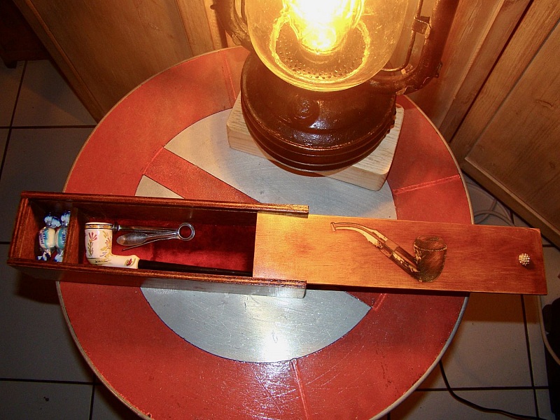 Vintage pipe boks med pipe