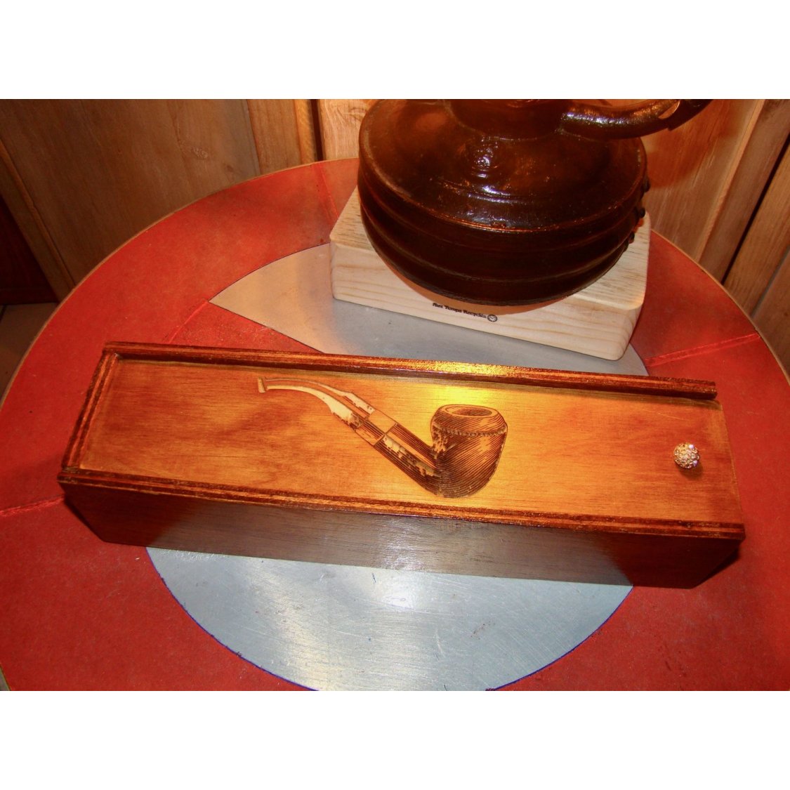 Vintage pipe boks med pipe