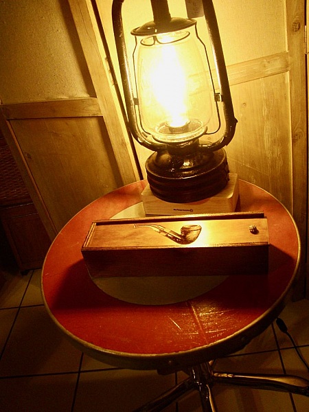 Vintage pipe boks med pipe