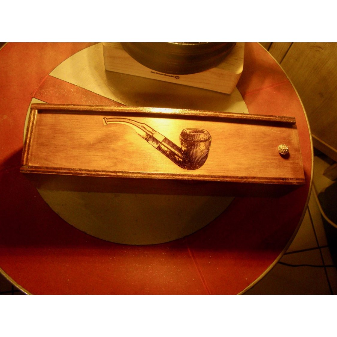 Vintage pipe boks med pipe
