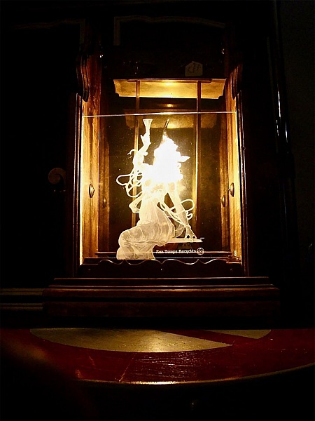 Antikk lampe Stor stearinlyslykt 1900