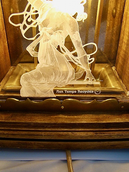 Antikk lampe Stor stearinlyslykt 1900