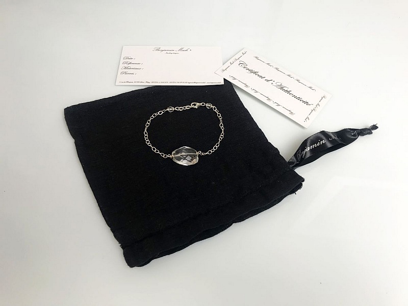 Armb&aring;nd "Min dyrebare i svart onyx" S&oslash;lv 925