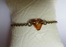 Fin bronse kjede armbånd Triangle 